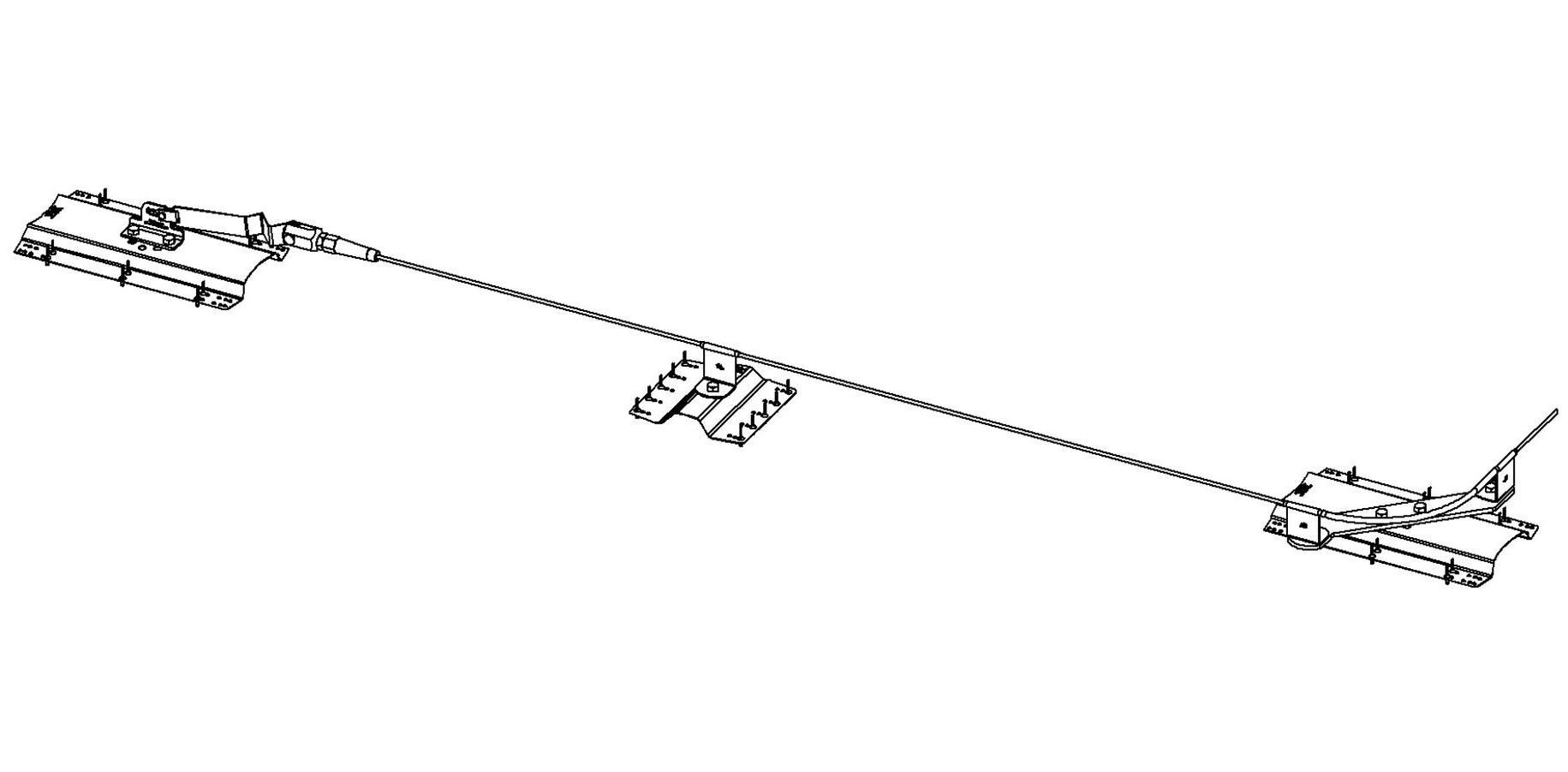 Static line for facade maintenance access