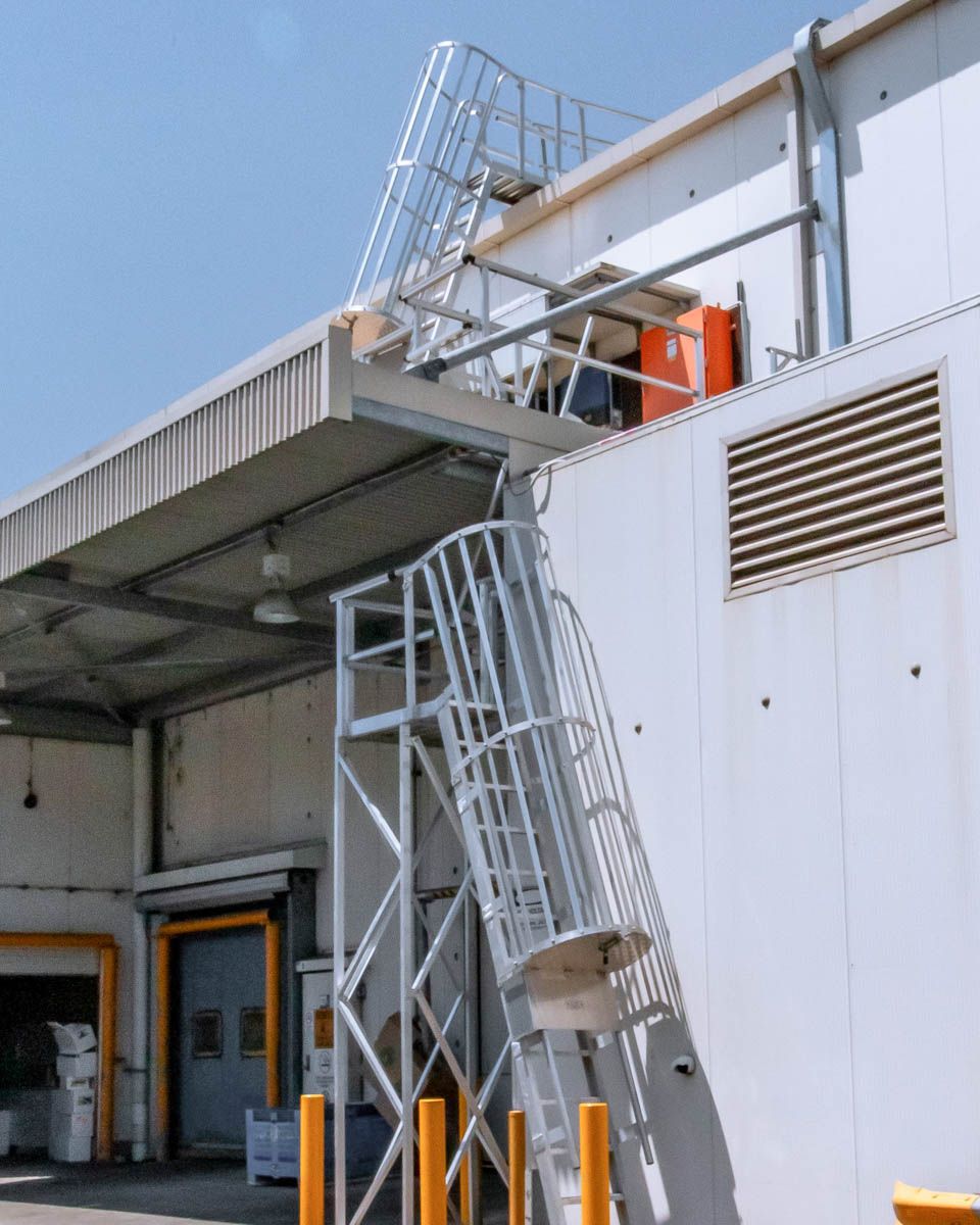 Cold Storage Facility Maintenance Access works for Height Safety 