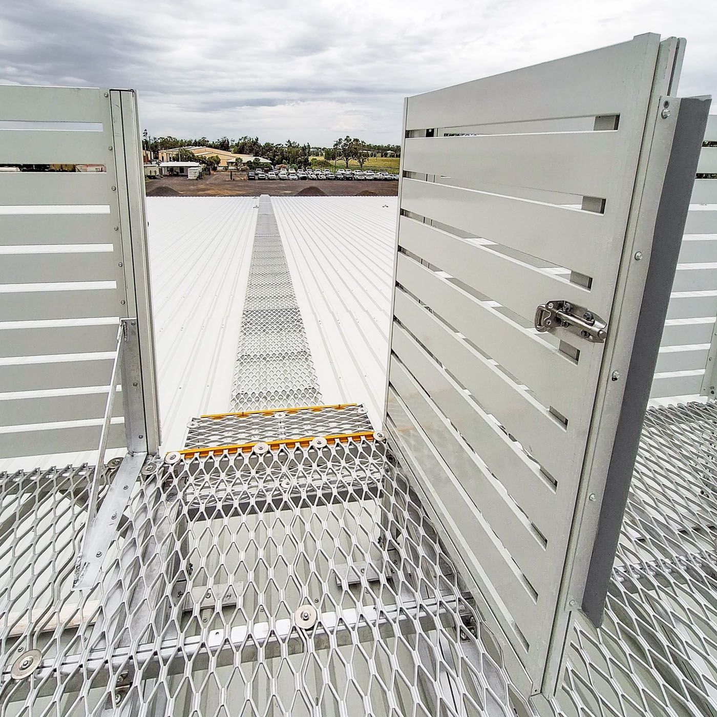 Roof Access system with plant platforms and screens