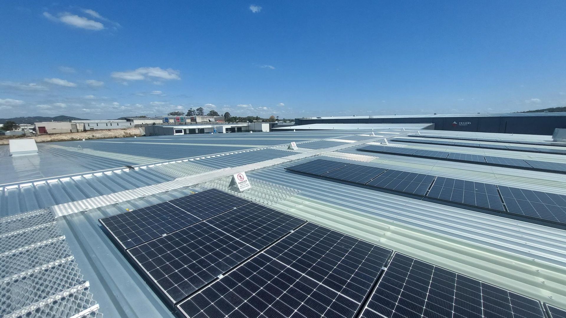 Large solar panels maintenance roof access Northern Territory 