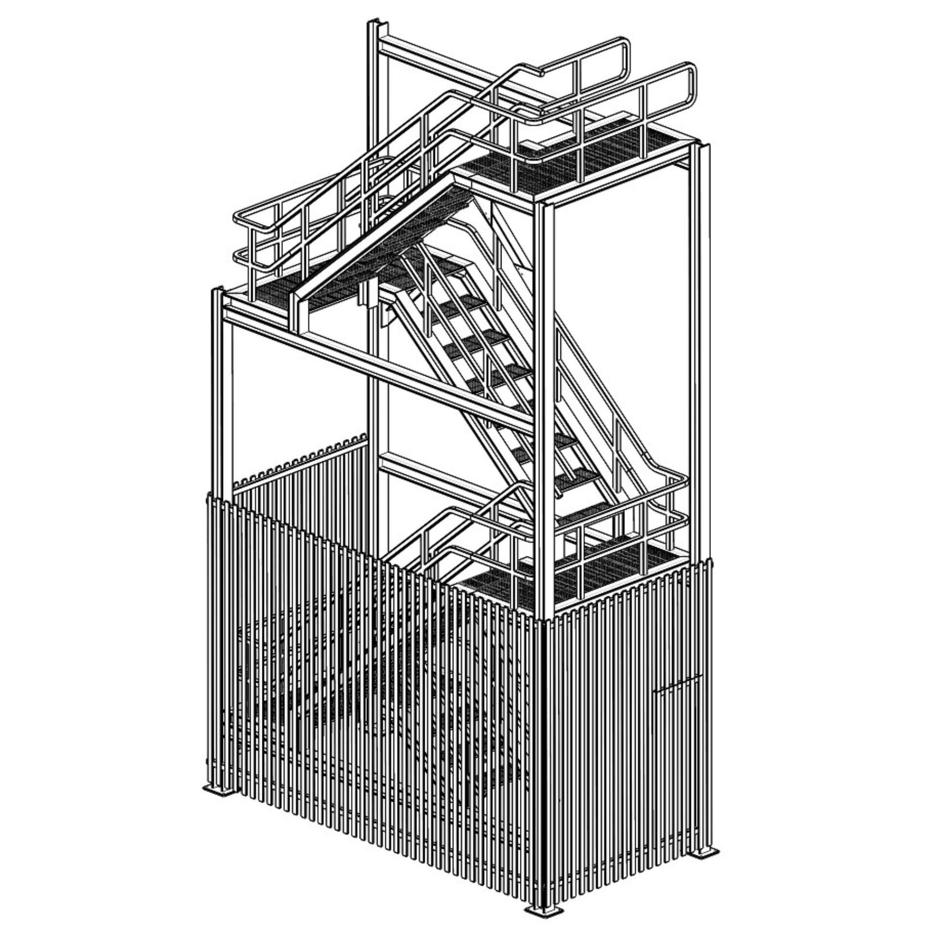 Stair Tower Design Drawing