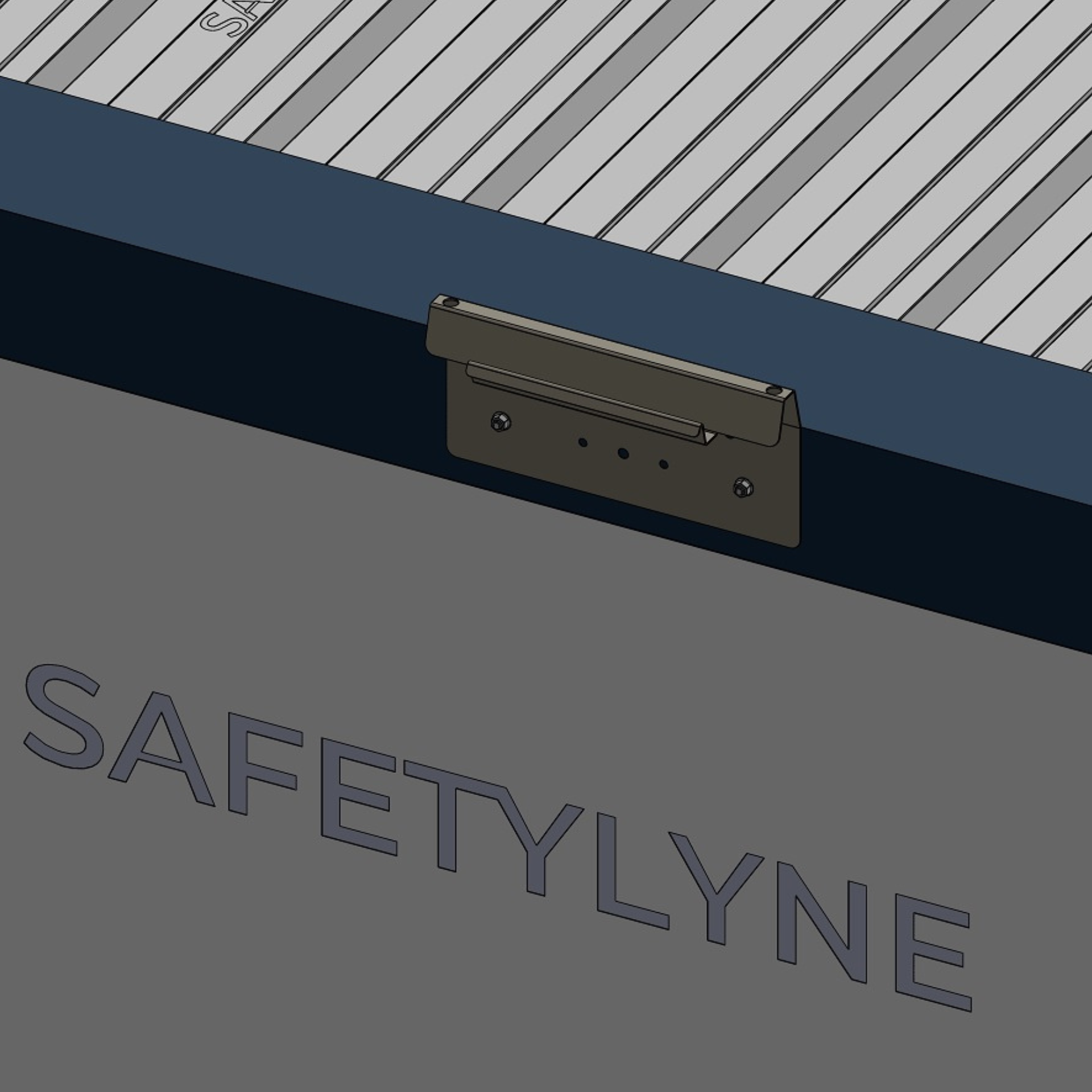 Ladder bracket concrete mount
