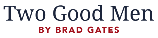 A logo for two good men by brad gates