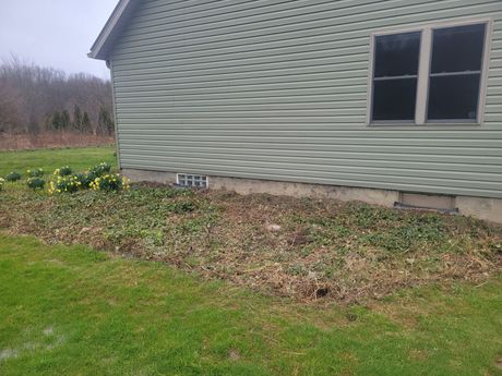 Clean exterior home during late spring season