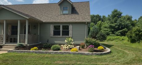 Clean exterior home during late spring season