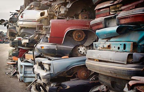 Piles of crushed cars — Junk cars in Phoenix, AZ