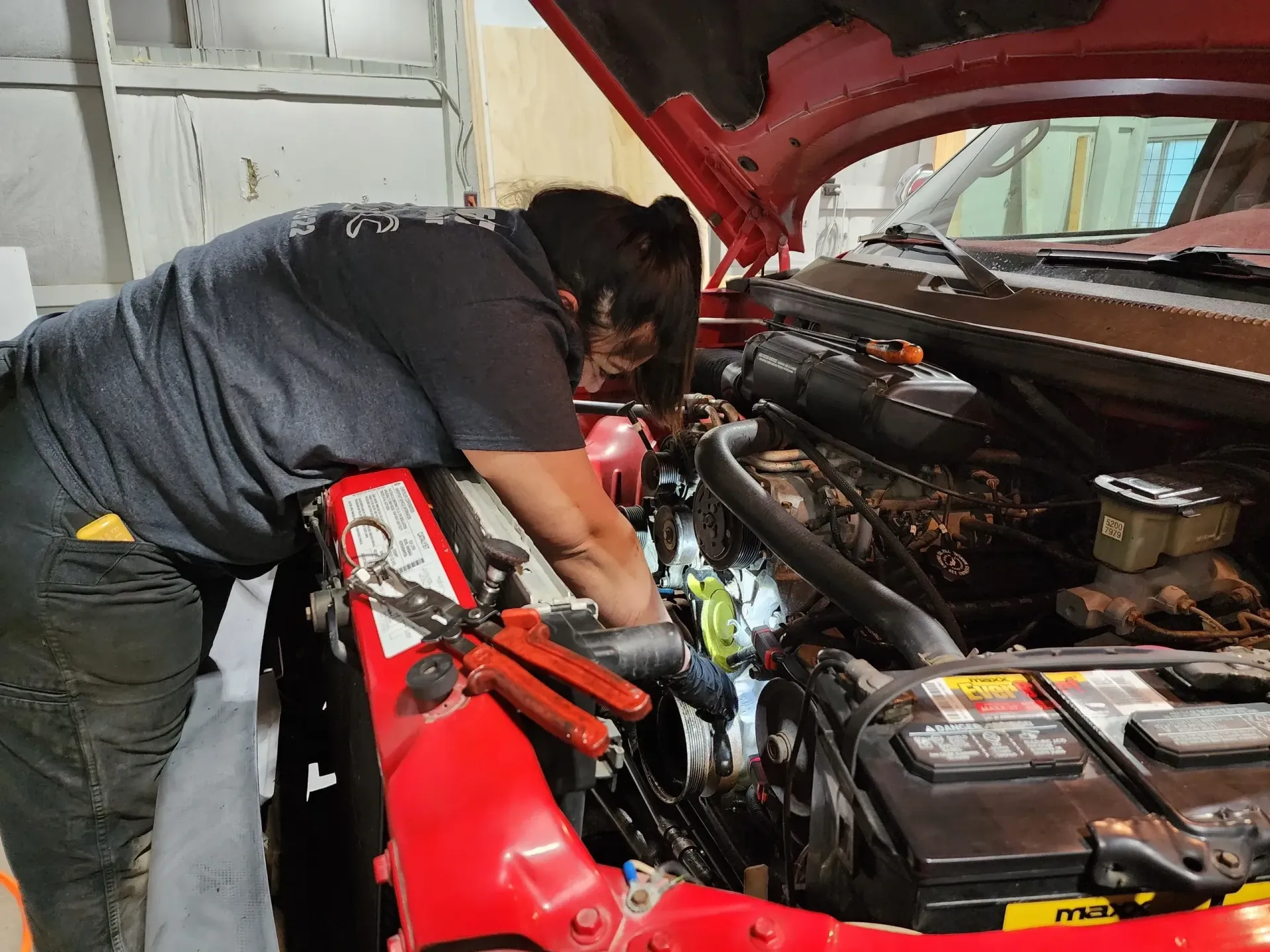 Mechanic in shop