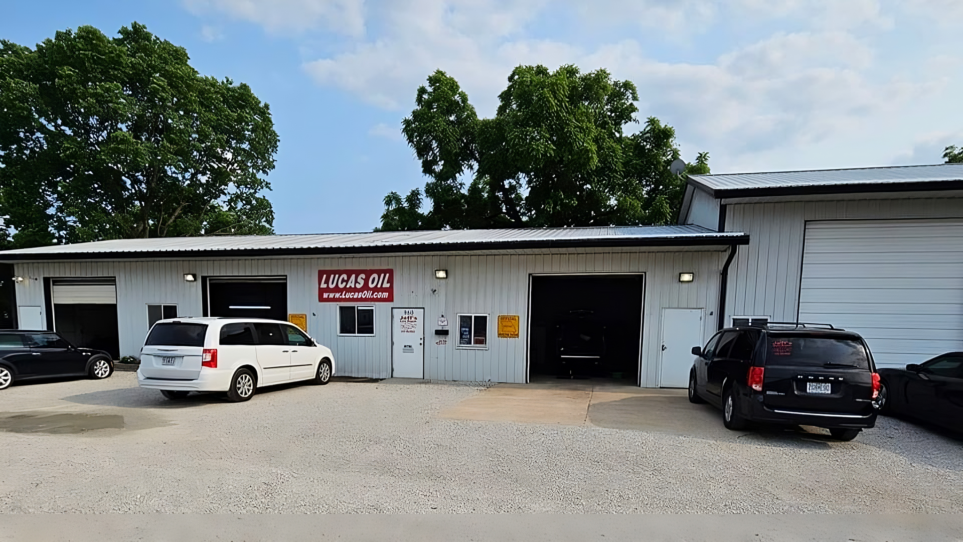 Exterior of auto shop