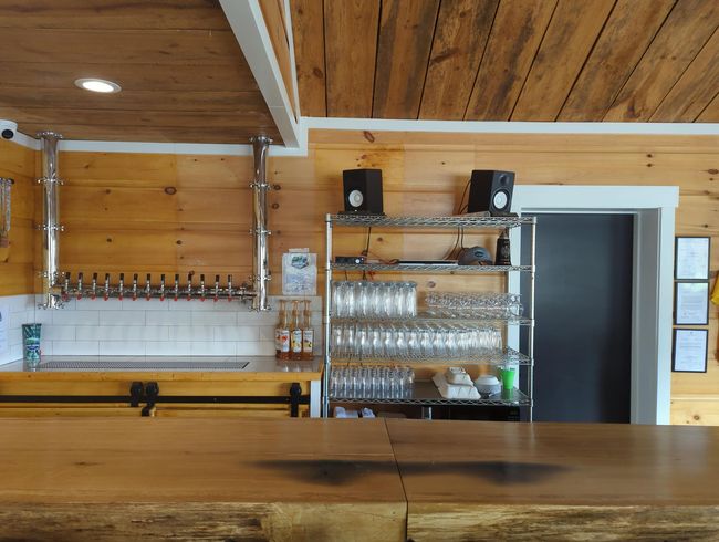 A flight of craft beer