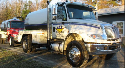 Two Trucks Parking — Hendersonville, NC — AAA Septic Service Inc.