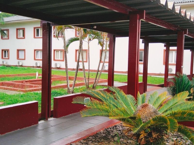 Corredor interno do hotel