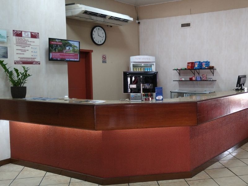Recepção do hotel