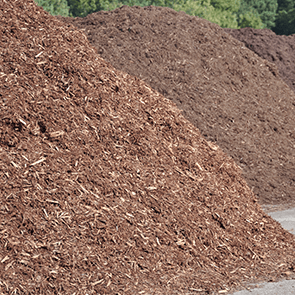 Gravels — Piles of Mulch on the side of the Road in Moraine, Ohio