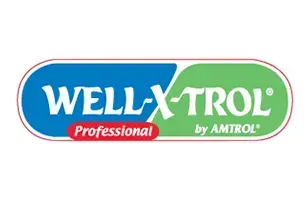 Logo for Well-X-Trol, a professional water well tank brand, with blue and green sections. Logo for Well-X-Trol, a professional water well tank brand, with blue and green sections.