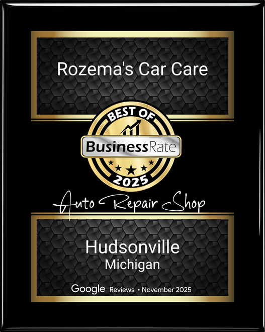 Best of BusinessRate 2025 Award | Rozema's Car Care