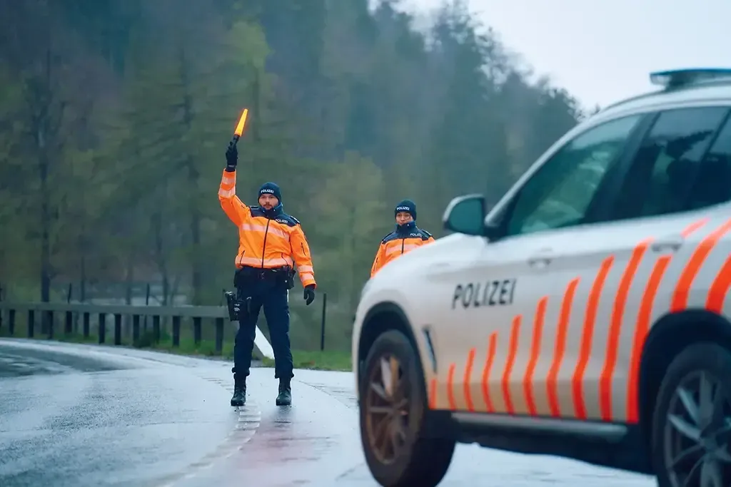 Verkehrskontrolle der Stadtpolizei Chur