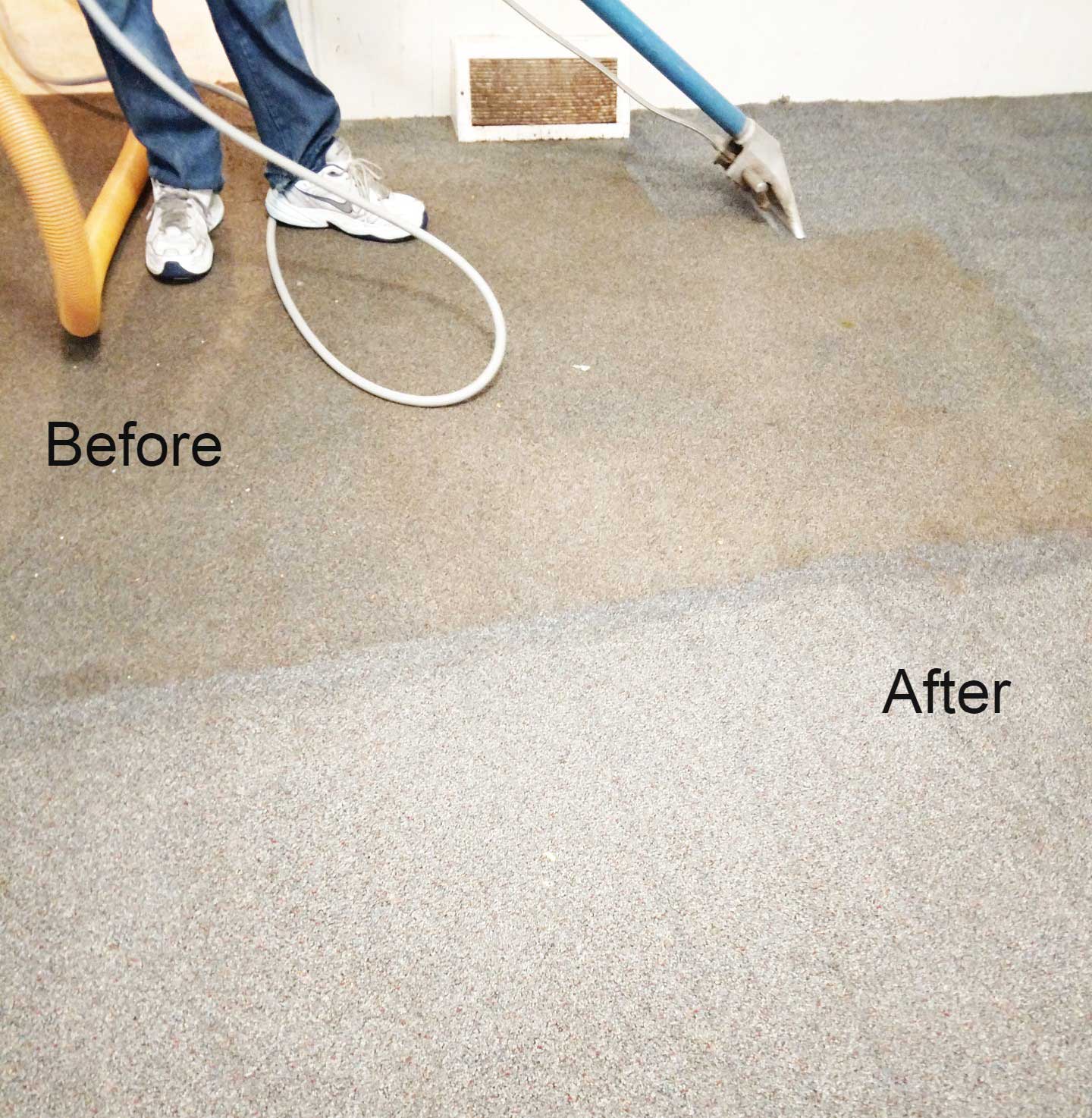 Before And After Carpet Cleaning — St. John’s, MI — Clover Carpet Cleaning