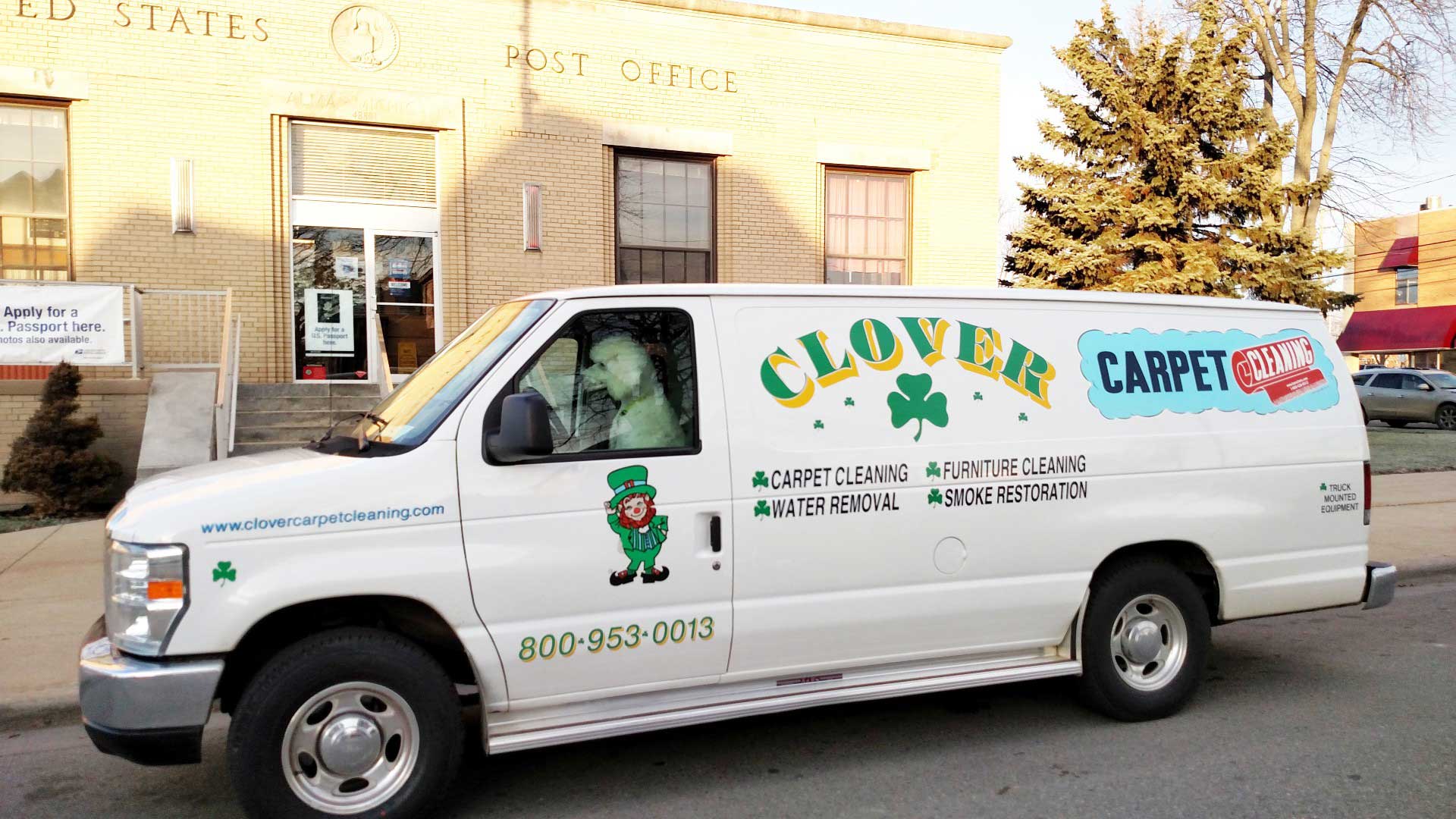 Dog On The Driver's Seat — St. John’s, MI — Clover Carpet Cleaning