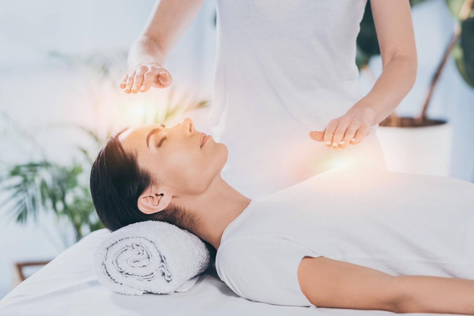 A Woman Is Getting A Healing Session At A Spa — Hands on Healing Massage In Tamworth, NSW