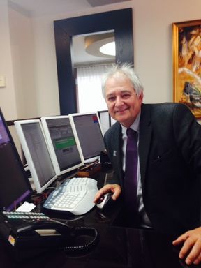 Person inside office