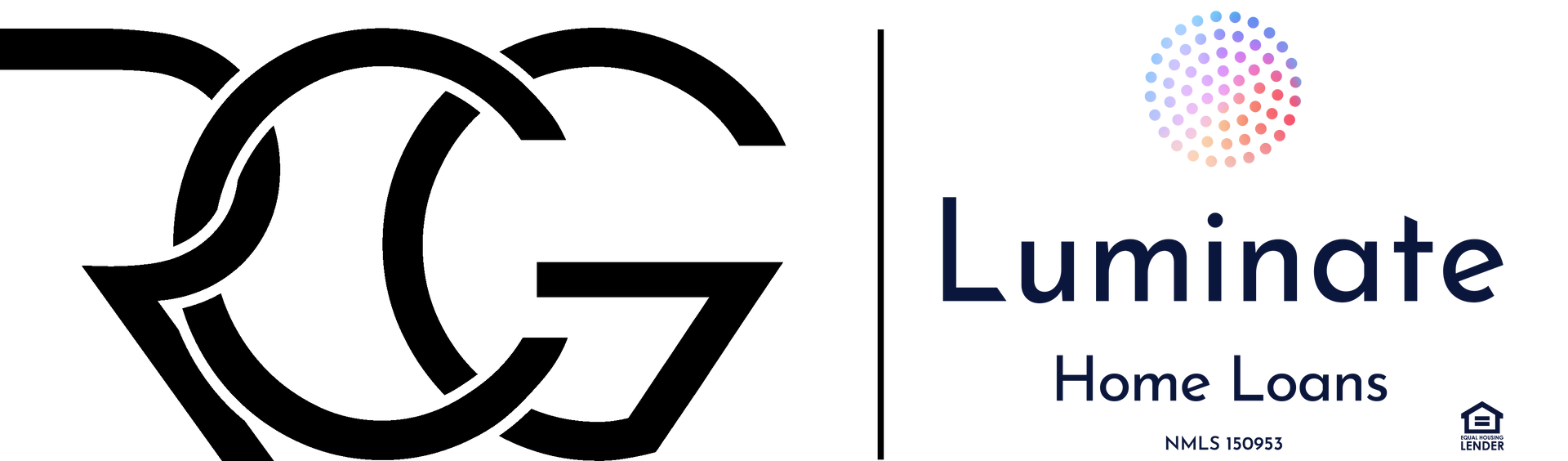 A logo for luminate home loans is shown on a white background.