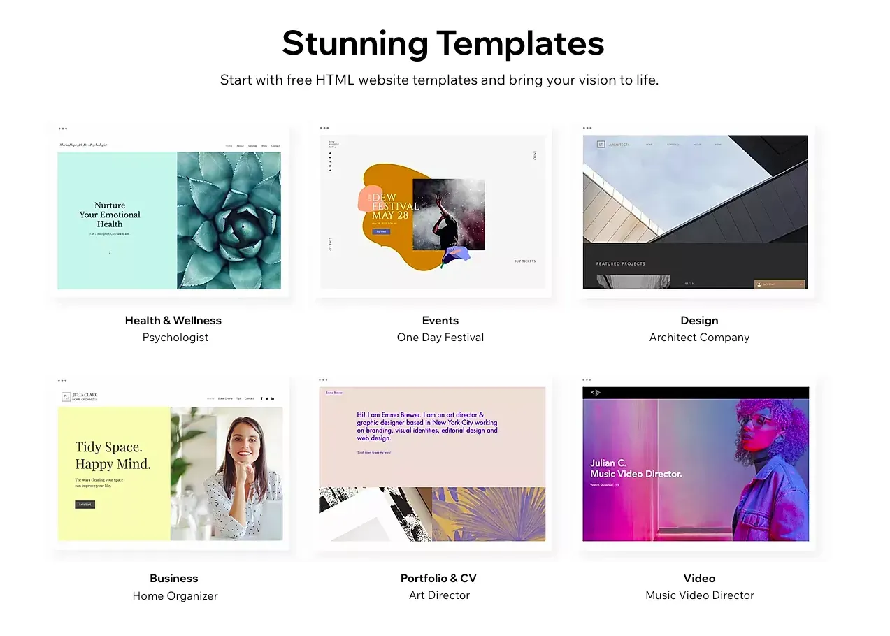 wix templates wix templates