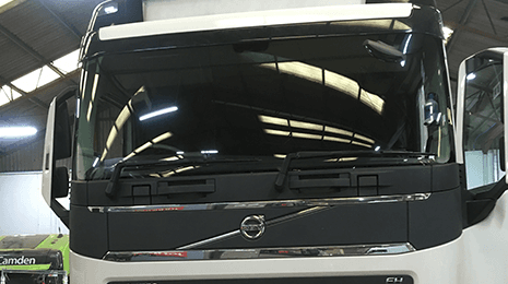 fleet of commercial vehicles