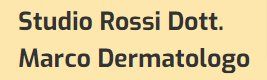 Studio Rossi Dott. Marco Dermatologo-Logo
