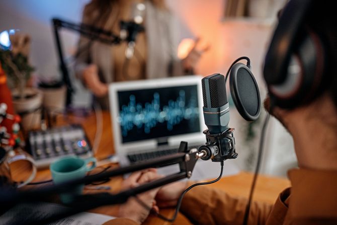 Recording Podcast In Studio - Stafford, VA - RC Productions