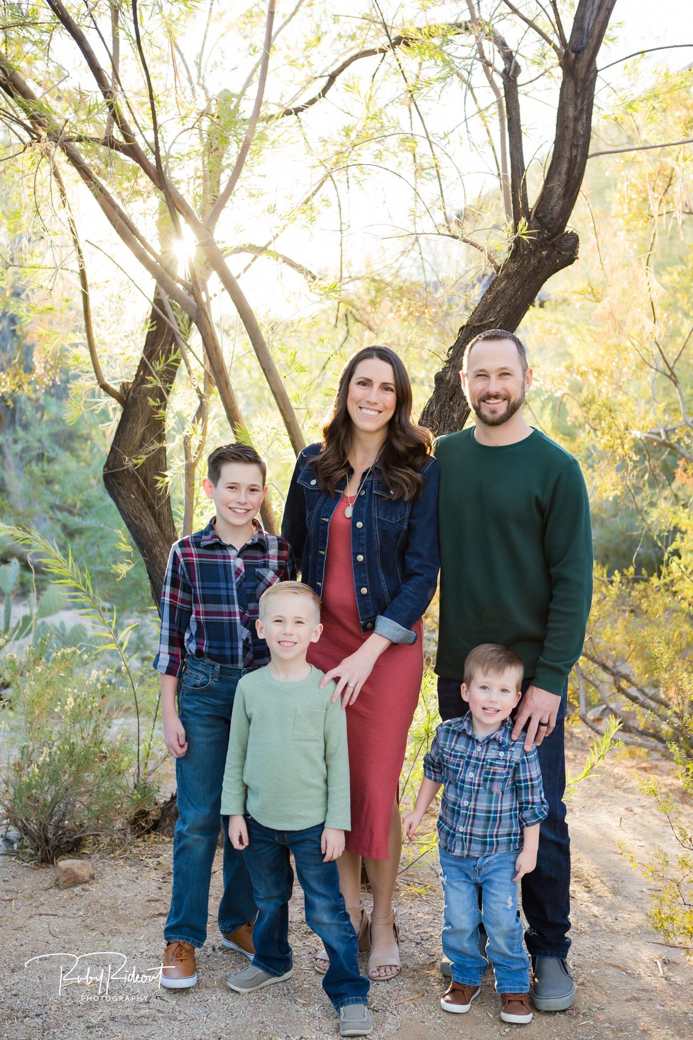 Tristen & Jeff Hilliker, owners of Hilliker & Sons Home Comfort with their sons