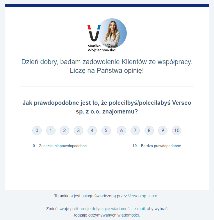 HubSpot - ankieta NPS