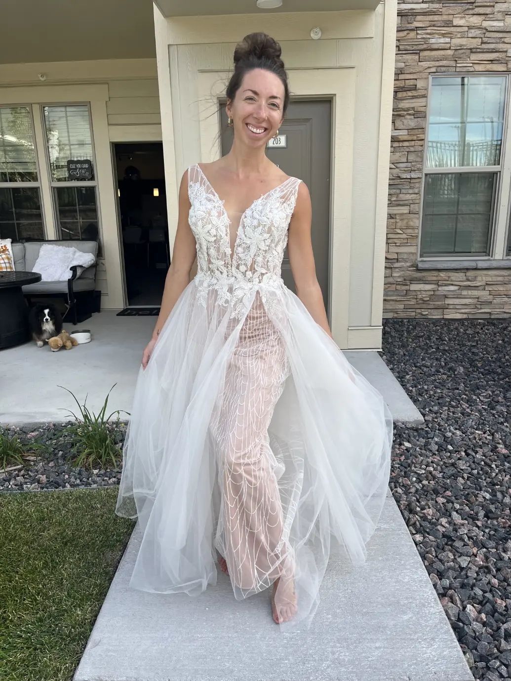 Wedding dress fitting