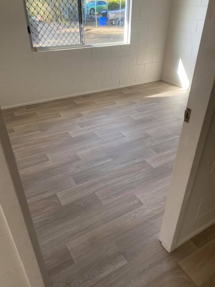 Wooden Finish Vinyl Floor Cover — Mareeba Floor Coverings Centre in Mareeba, QLD