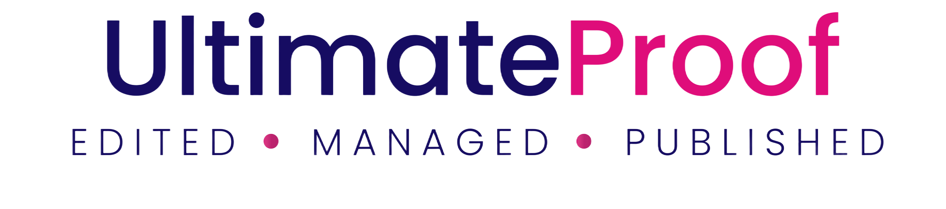 Ultimate Proof Company logo. Proofreading, copywriting and editing service.