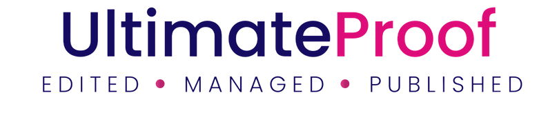 Ultimate Proof Company logo. Proofreading, copywriting and editing service.