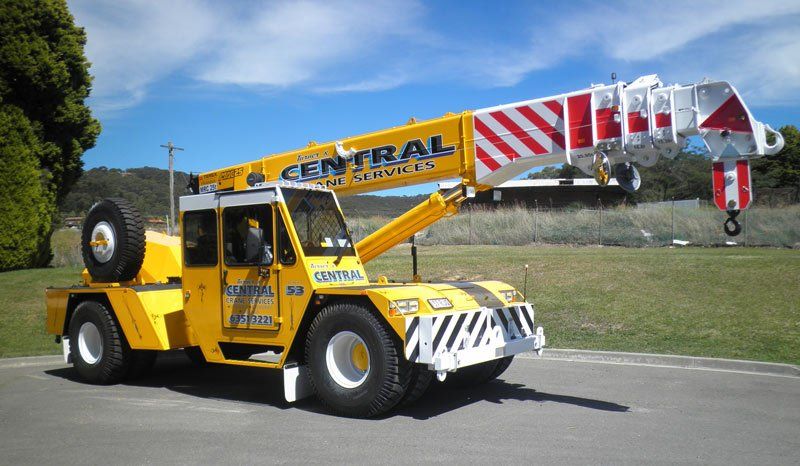 One of our machines used for our crane hire in Dubbo