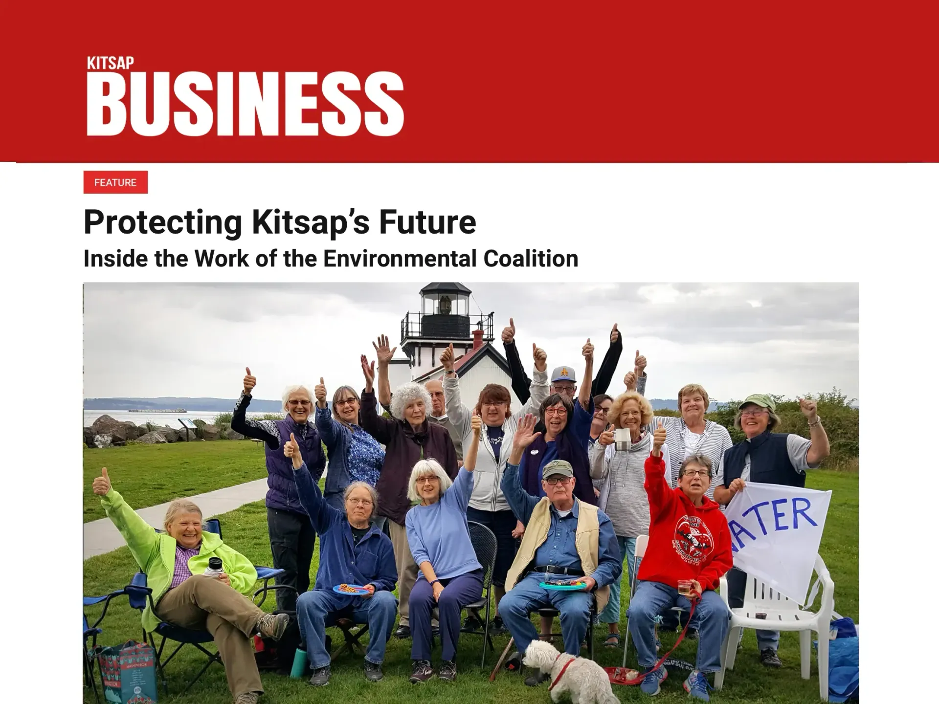 Kitsap Business Magazine's feature article about KEC