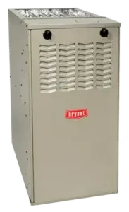 A bryant air conditioner is shown on a white background