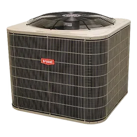 A bryant air conditioner on a white background