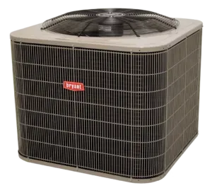 A bryant air conditioner on a white background