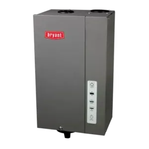 A gray box with a red label that says bryant on it.