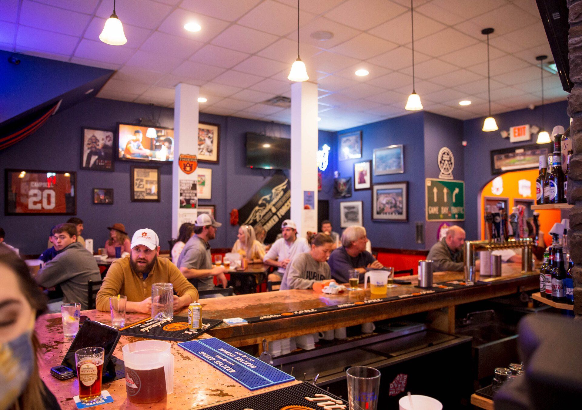 Halftime Sports Bar & Grill in Downtown Auburn, Alabama