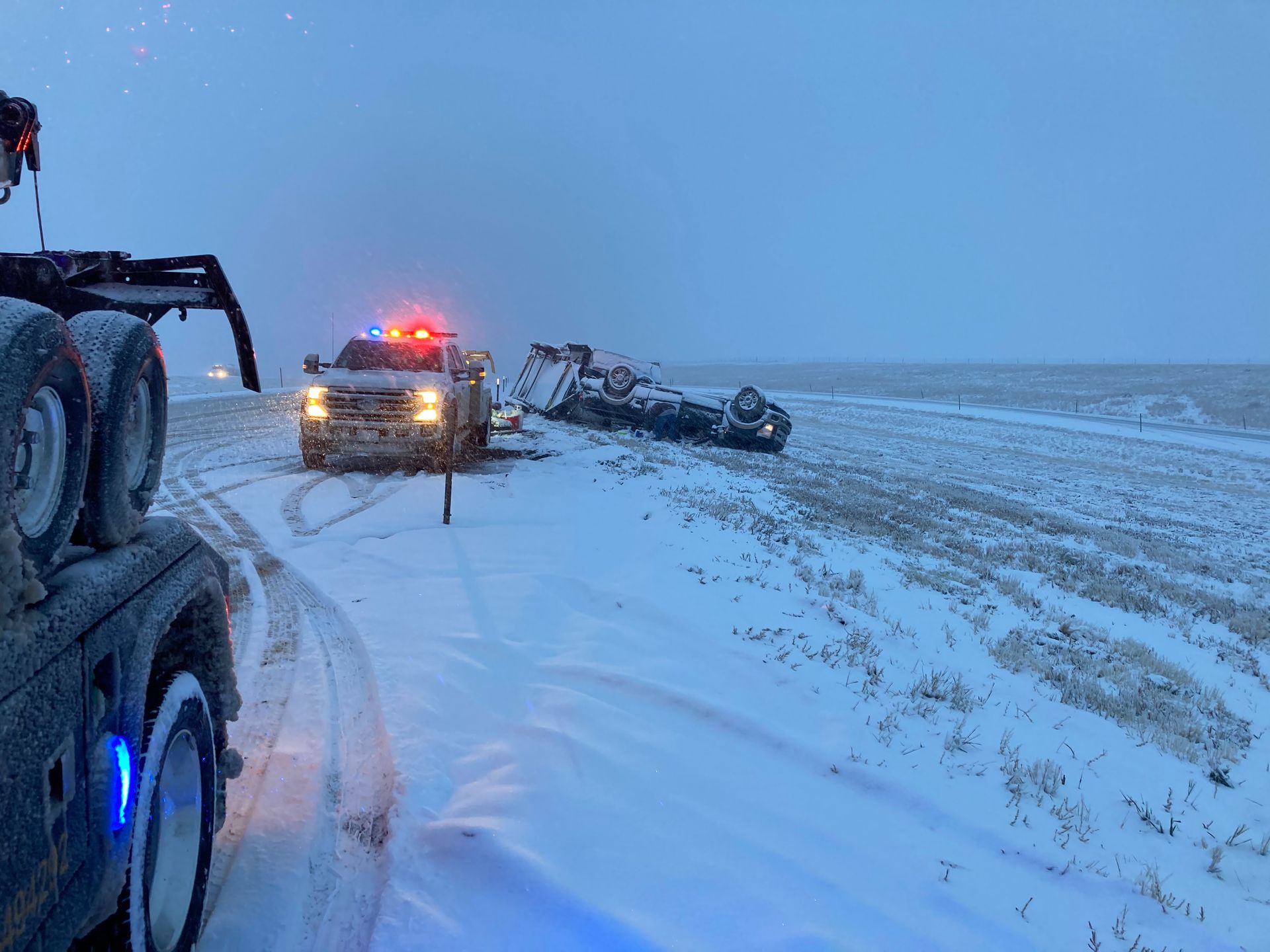 18 Wheeler Semi-Truck on the Highway — Rawlins, WY — Maps Towing and Diesel Repair, Inc.