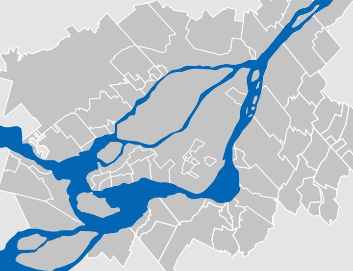 Map Greater Montreal Area served
