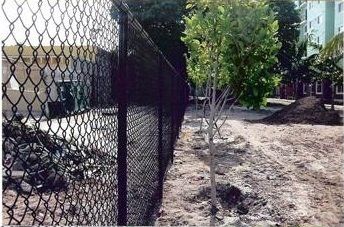 Fencing — Chain Fence for Tree Plant in Miami, FL