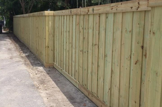 Decorative Fence — Wood Fencing Design in Miami, FL