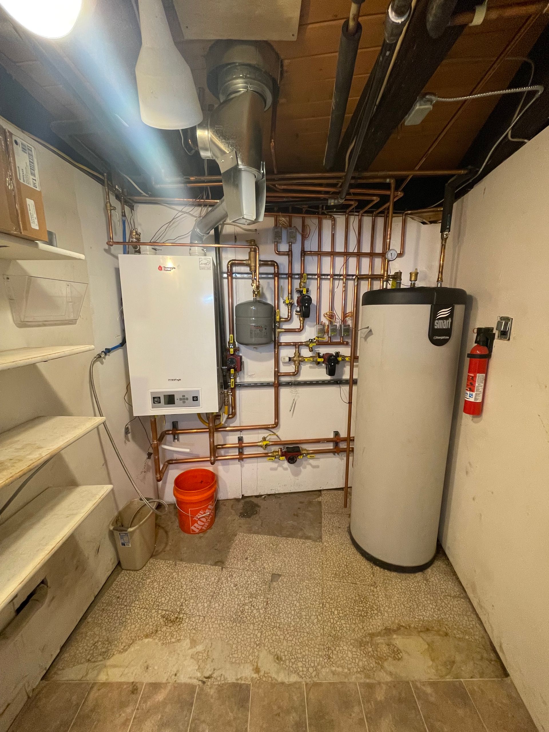 residential boiler installation