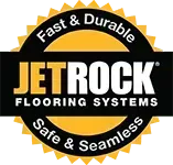 Logo for JetRock Flooring Systems with text 