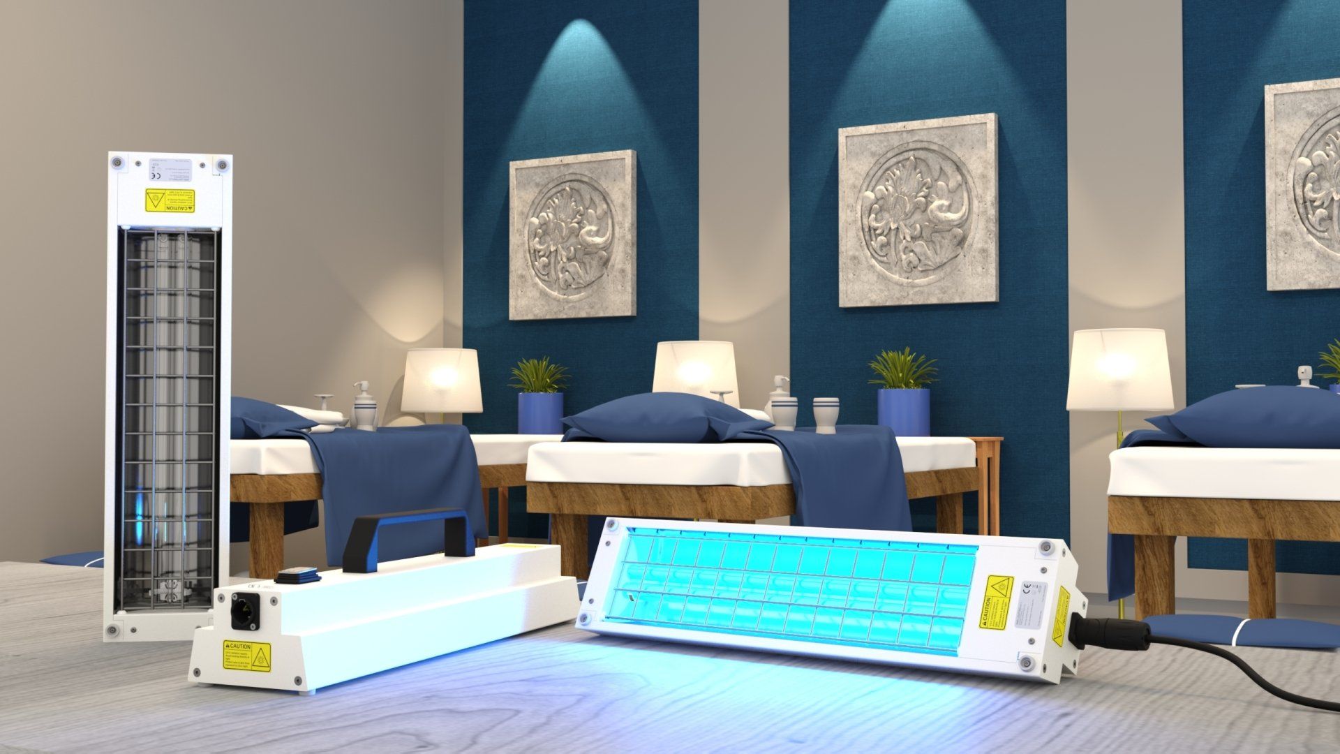 Sterylux UV-C, Sterylux, Virus, Microrganismi, UVC, radiazione UVC, Batteri, Muffe, Sterilizzazione, Sterilizzazione UVC, Studio dentistico, Medicale, Sanitario, Scuola, SPA, Benessere, Centro massaggi, Beauty center