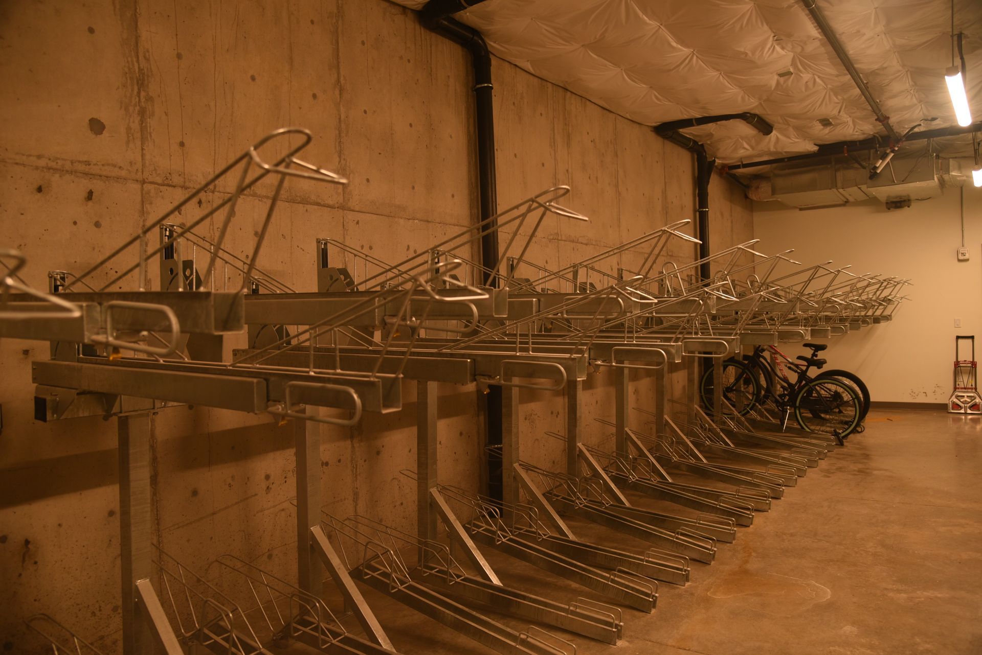 photo showing the bike rack